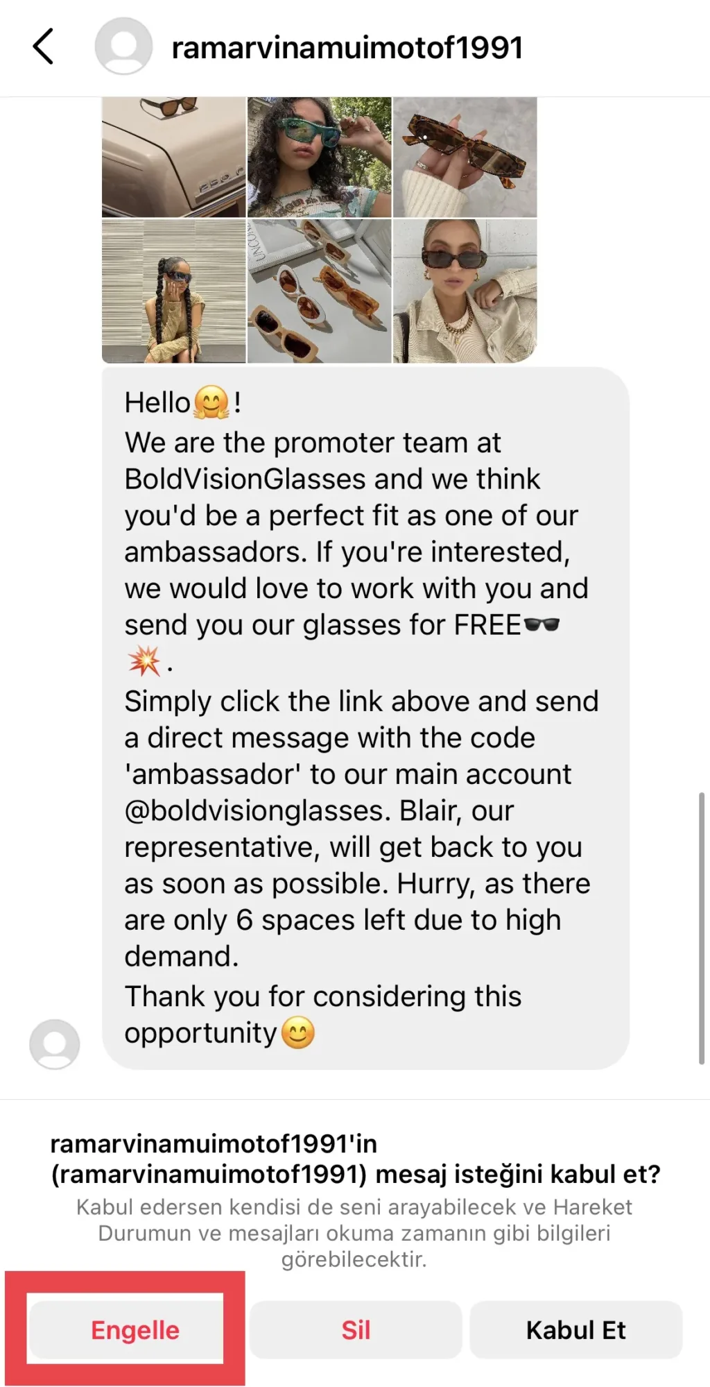 fake instagram hesapları nasıl engellenir dm