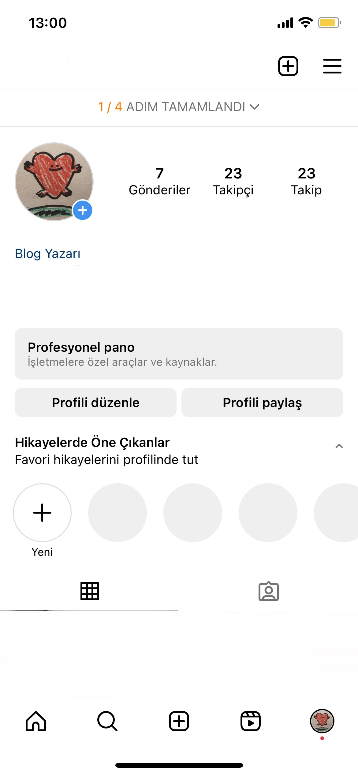 instagram işletme hesabı profili