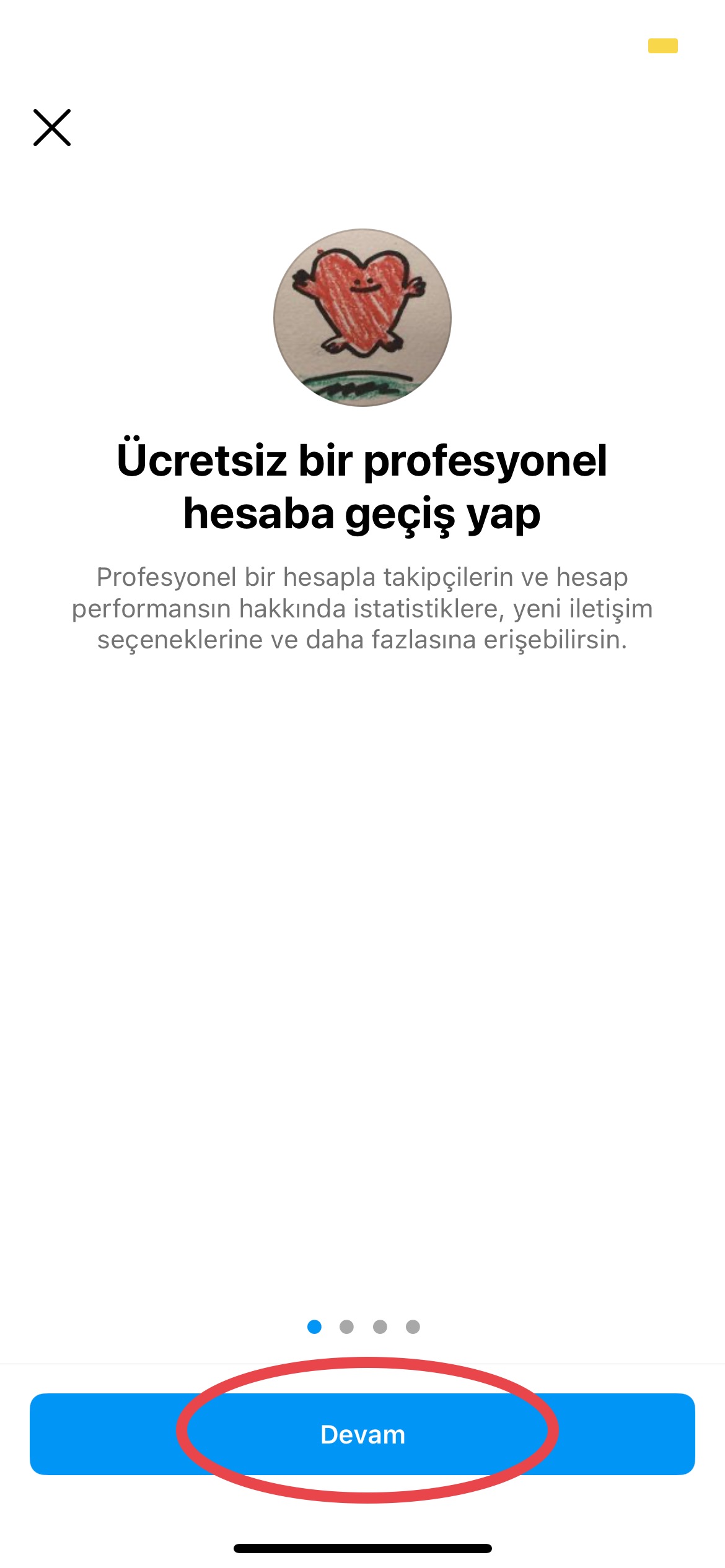 profesyonel hesaba geçiş için kabul edilmesi gereken basamaklar