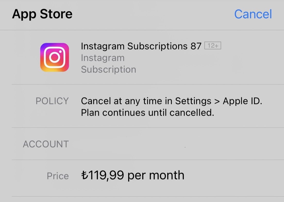 Instagram Abone Ol Ödeme Adımı