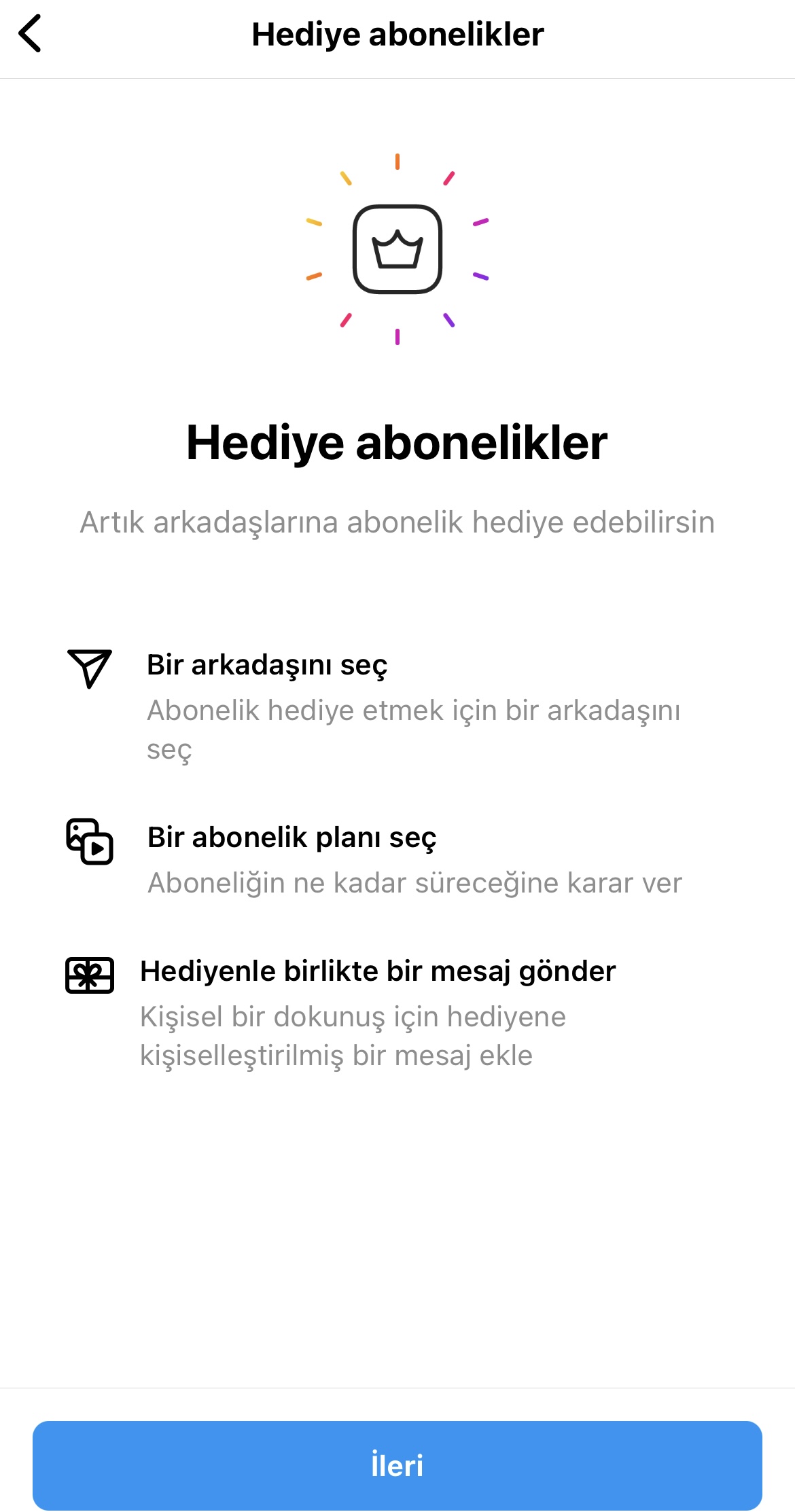 Instagram Abone Ol Adımları - Hediye Abonelik Bilgilendirme Sayfası