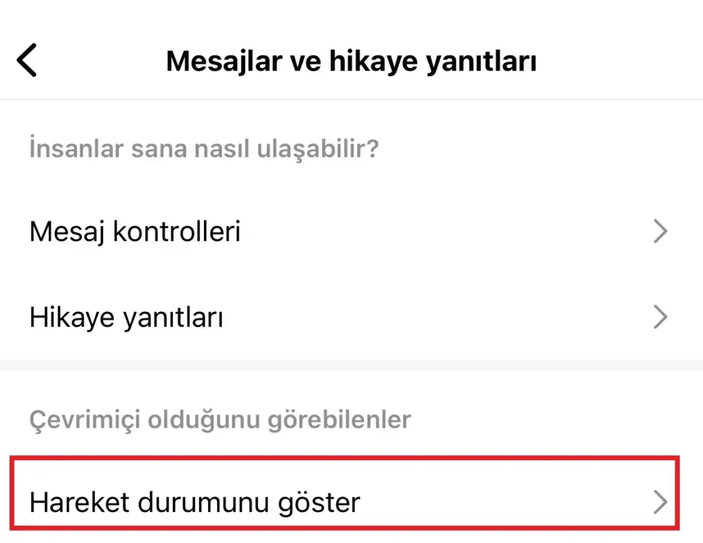 Instagram Son Görülme/Aktiflik/Çevrimiçi Nasıl Kapatılır? 2024