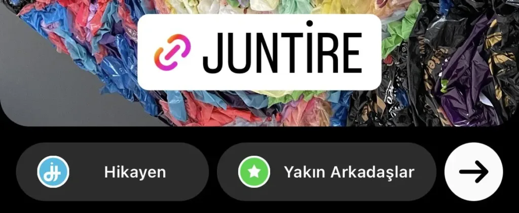 Instagram hikayeye eklenen link çıkartmasını özelleştirme ve paylaşma
