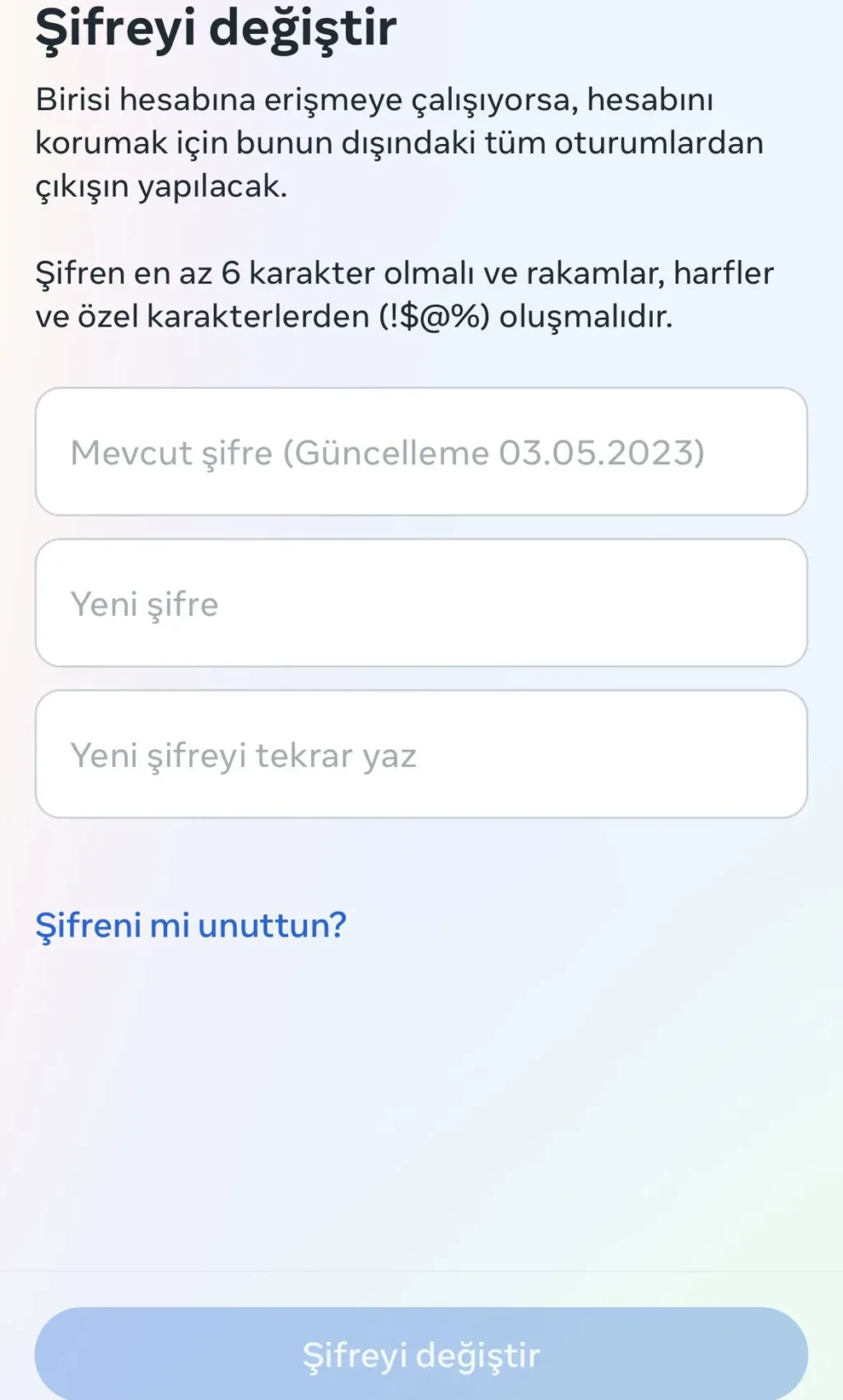 Instagram Şifremi Nasıl Değiştiririm?