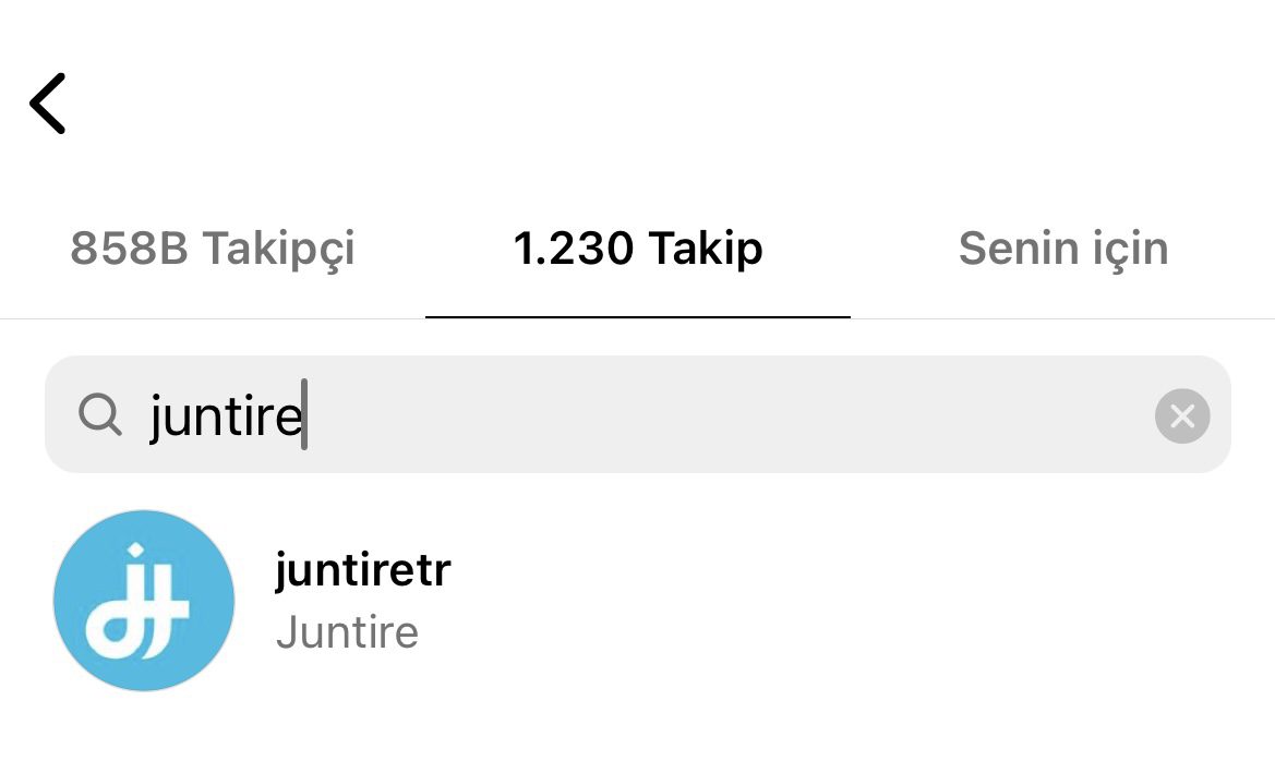 Karşı tarafın takip listesi kontrolü