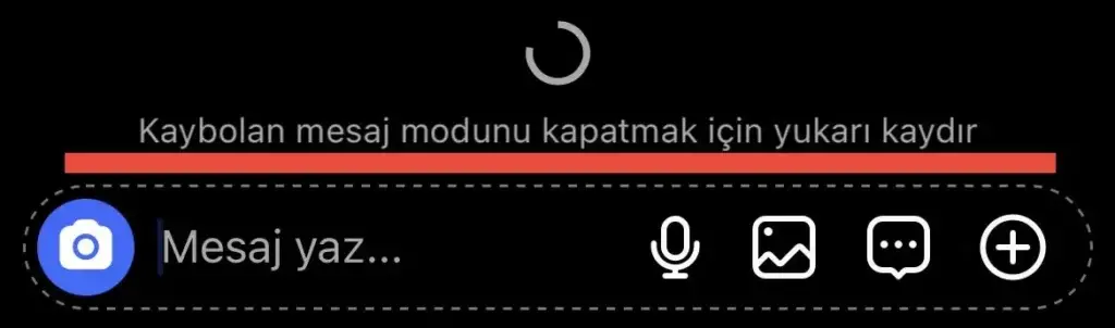 kaybolan mesaj nasıl kapatılır?
