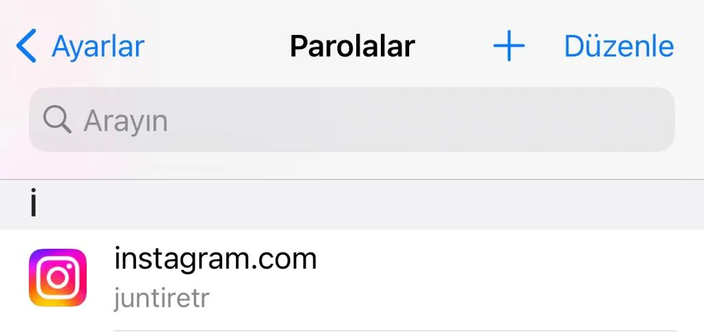 iphone instagram sifresi bulma adımları