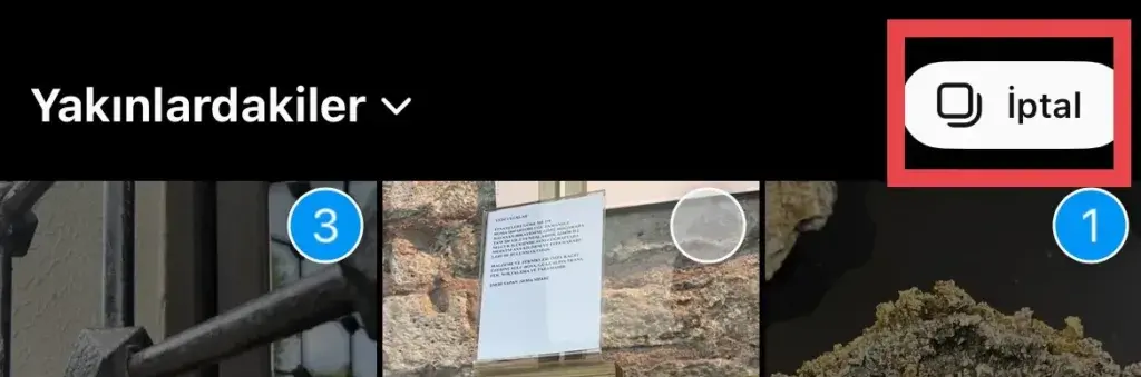 instagrama birden fazla fotoğraf nasıl yüklenir, multi-select
