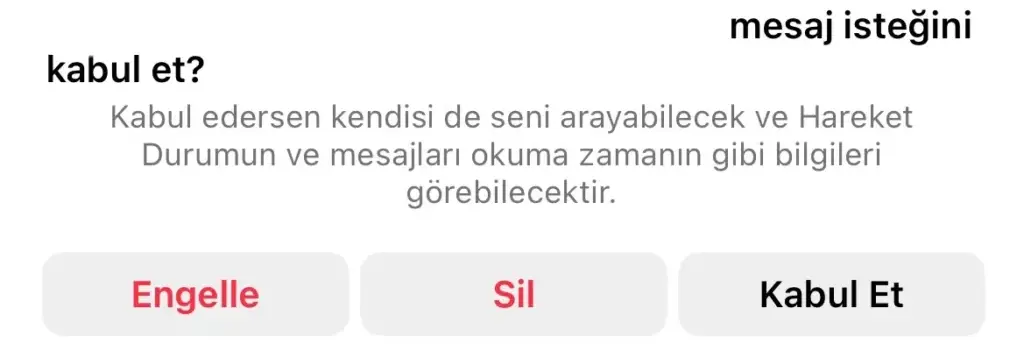 instagram mesaj istekleri nasıl kabul edilir