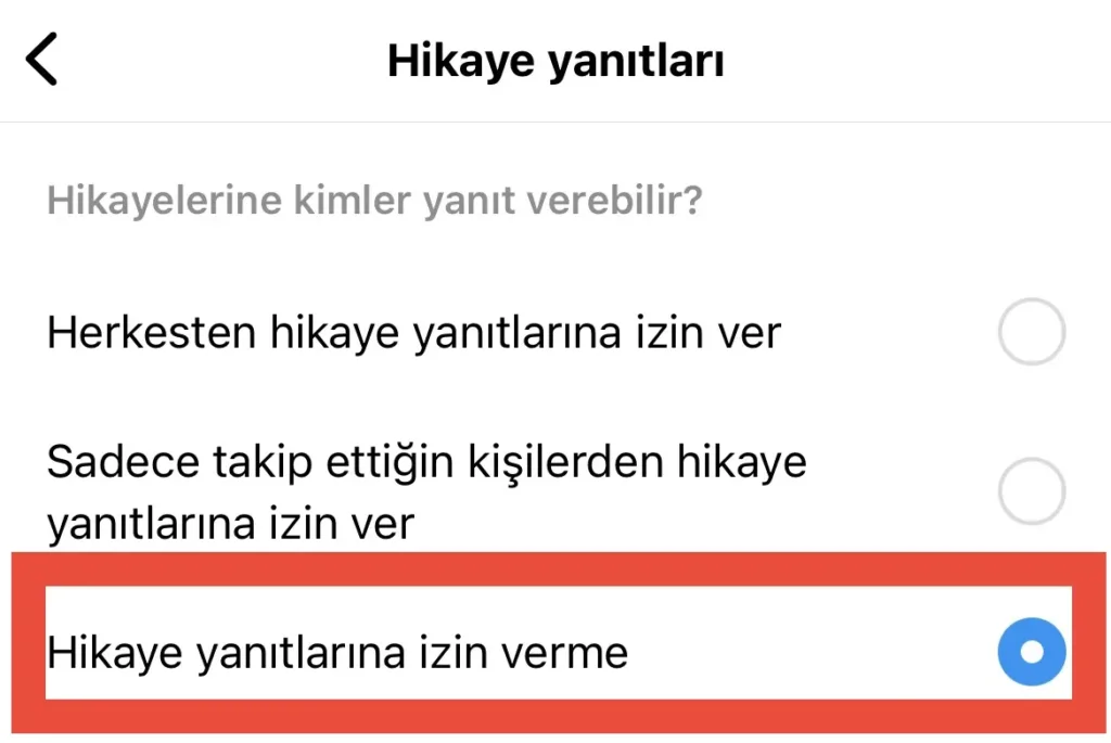 Instagram Story Yanıtları Nasıl Kapatılır?