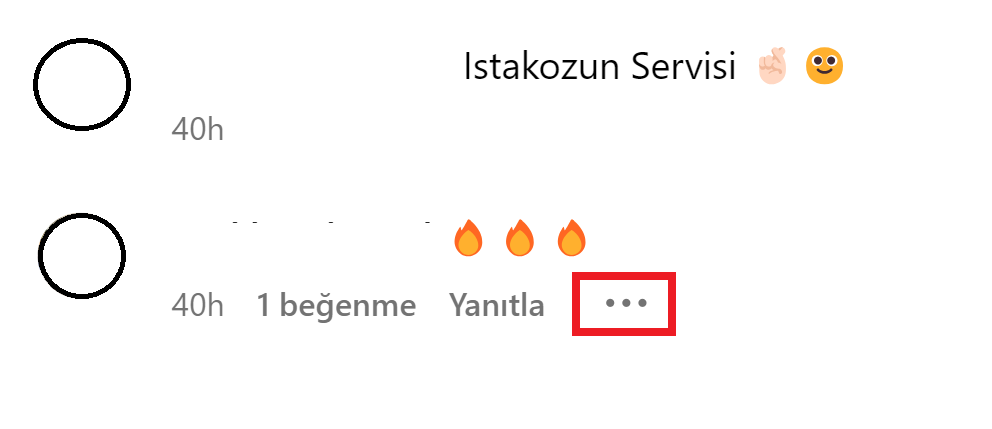 instagram web yorum nasıl silinir, menü