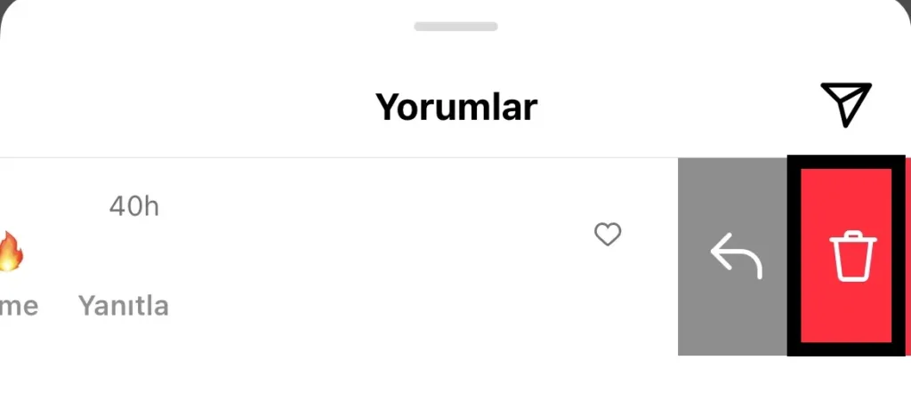 instagram yorumlar nasıl silinir, mobil kaydırma