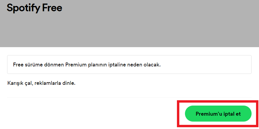 spotify hesap nasıl kapatılır