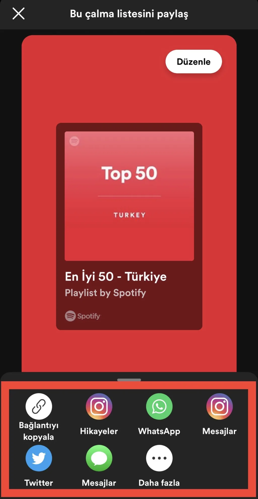 Spotify playlist nasıl paylaşılır