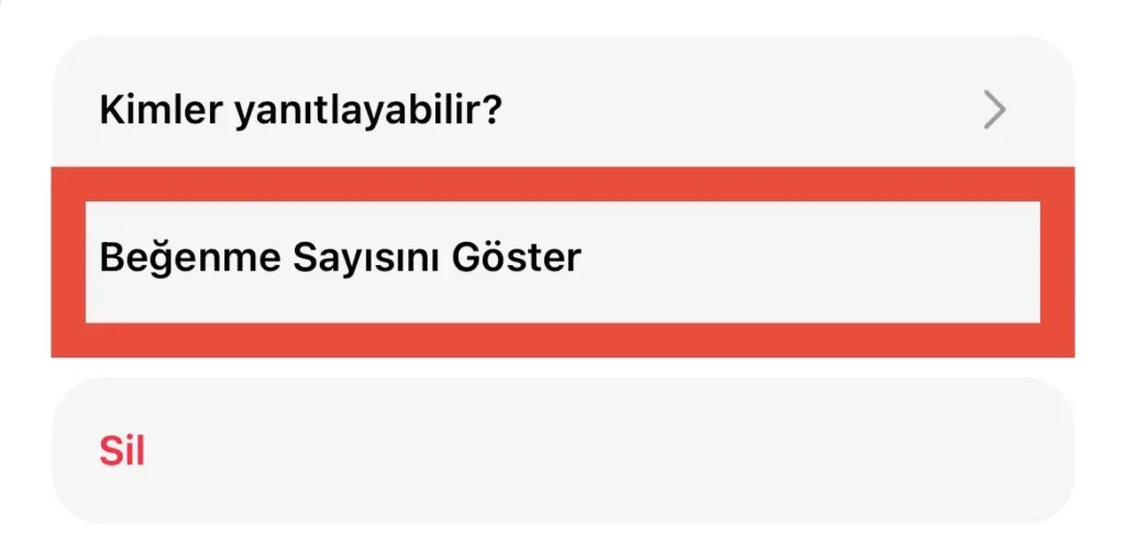 threads içerik beğeni sayısı nasıl gösterilir