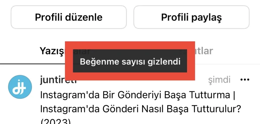 threads içerik beğeni sayısı nasıl gizlenir