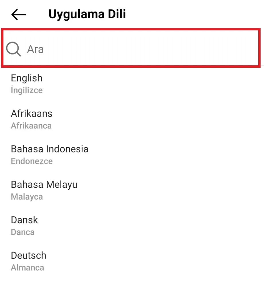 threads dil nasıl değiştirilir