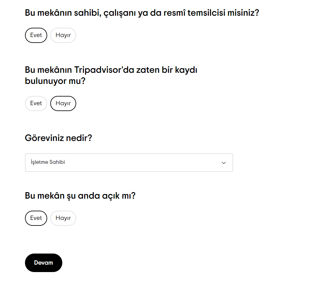 Tripadvisor konum nasıl eklenir