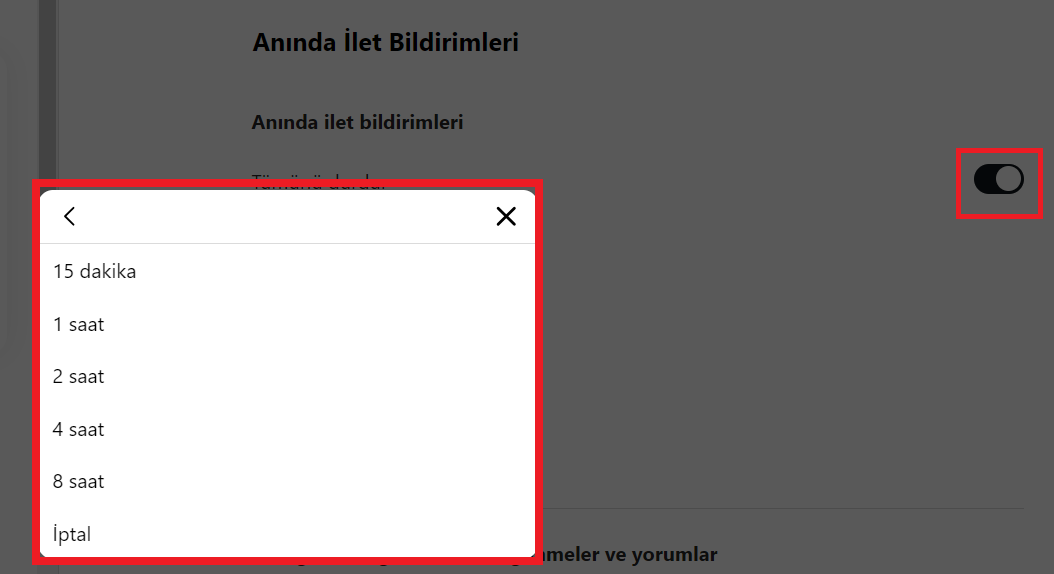 Instagram Bildirimleri Bilgisayardan Nasıl Kapatılır?