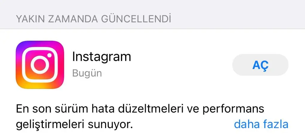 iPhone'da Instagram Nasıl Güncellenir?