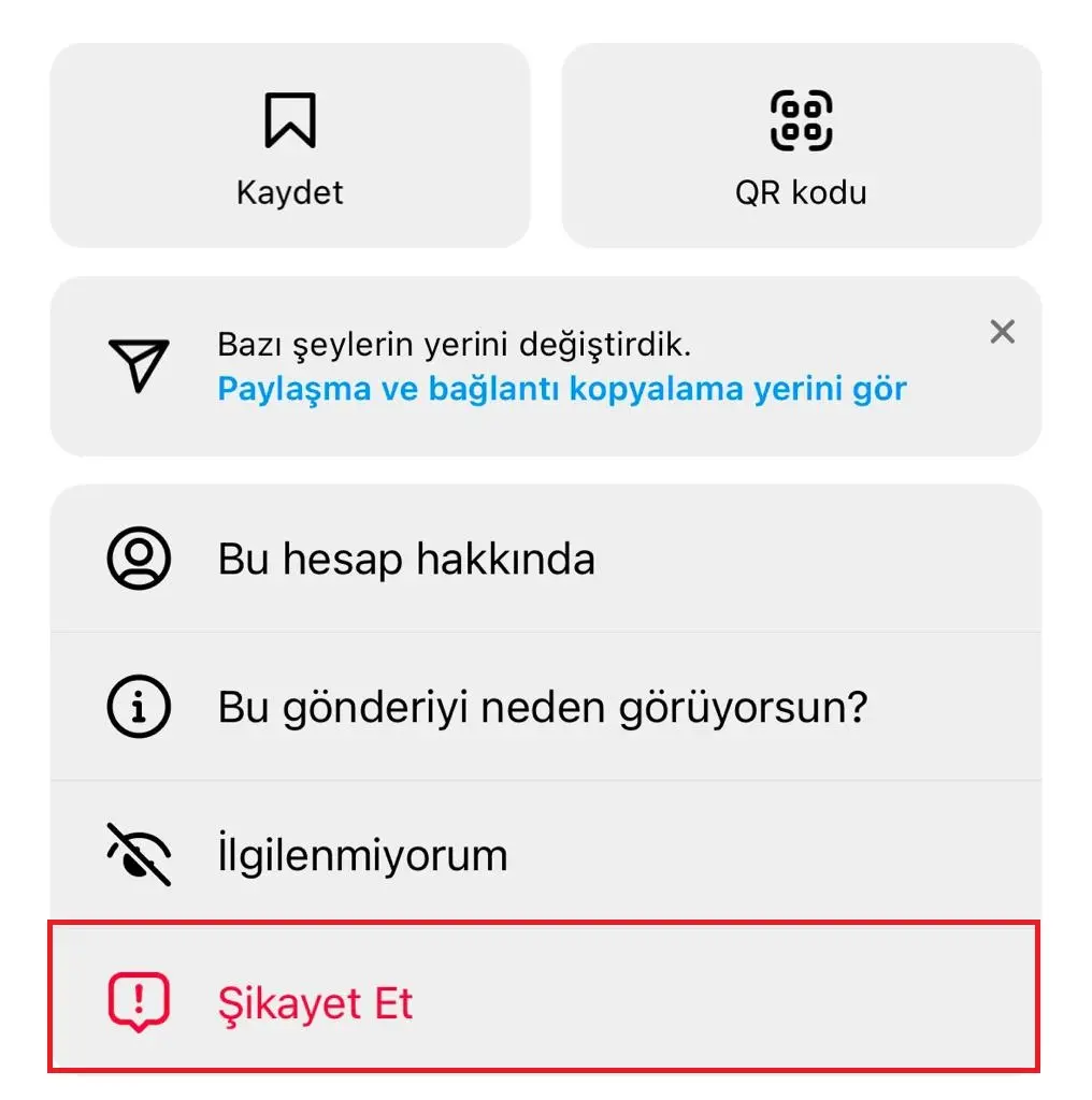 Instagram'da Bir İçeriği Nasıl Şikayet Edebilirsiniz?