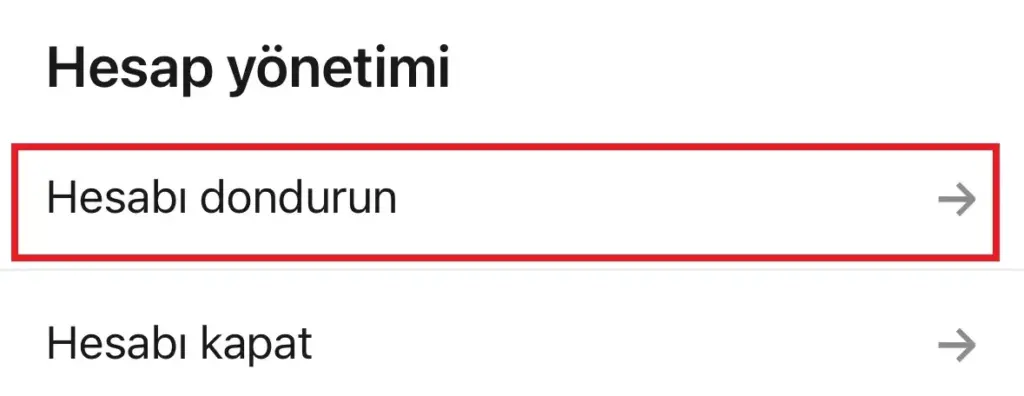 linkedin hesap dondurma