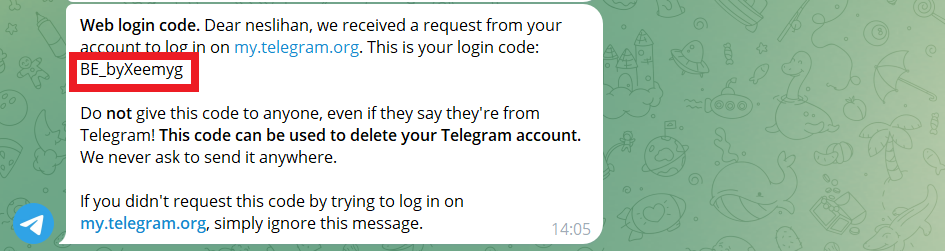 telegram hesap silme