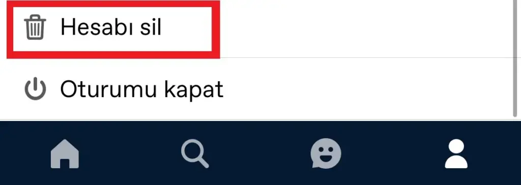 tumblr hesap silme