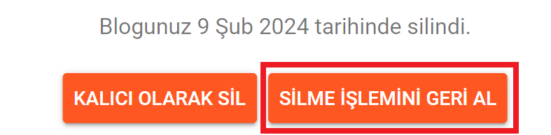blogger silinen hesabı geri alma