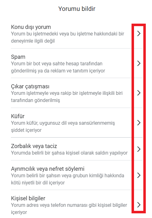 google maps yorum silme nasıl yapılır