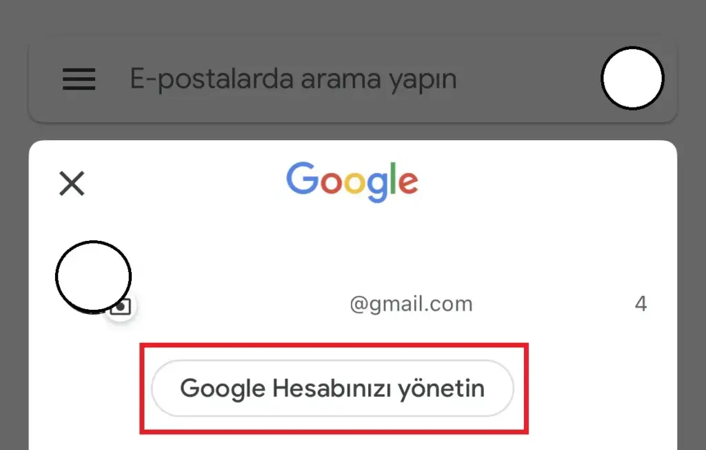 gmail hesap silme