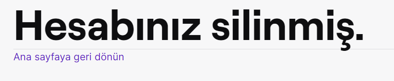 twitch hesap silme
