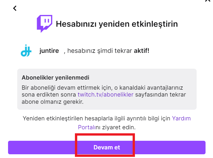 twitch hesap silme