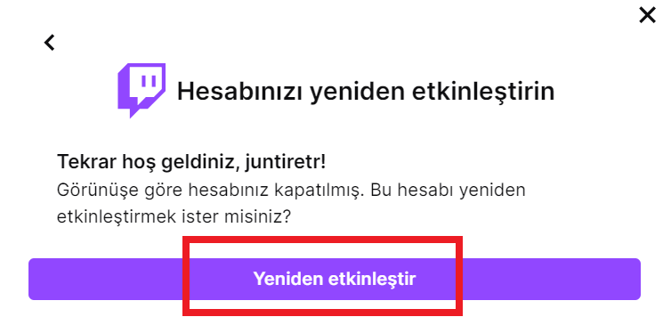 twitch hesap silme