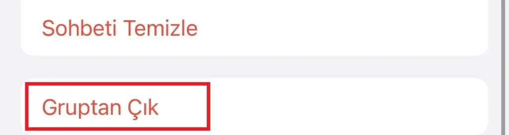 whatsapp grup silme