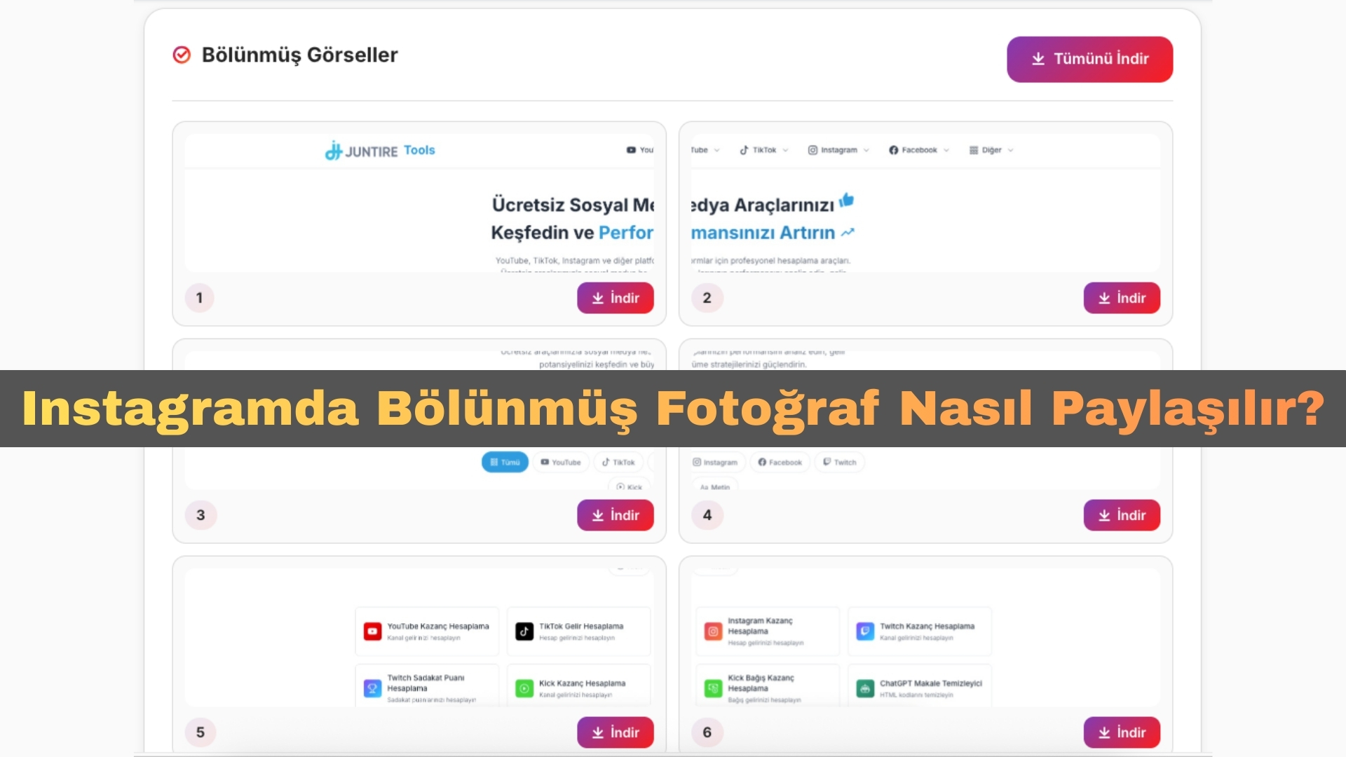 Instagramda Bölünmüş Fotoğraf Nasıl Paylaşılır?