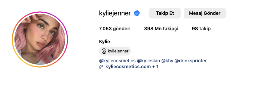 Kyliejenner Instagram'da Kaç Takipçisi Var?