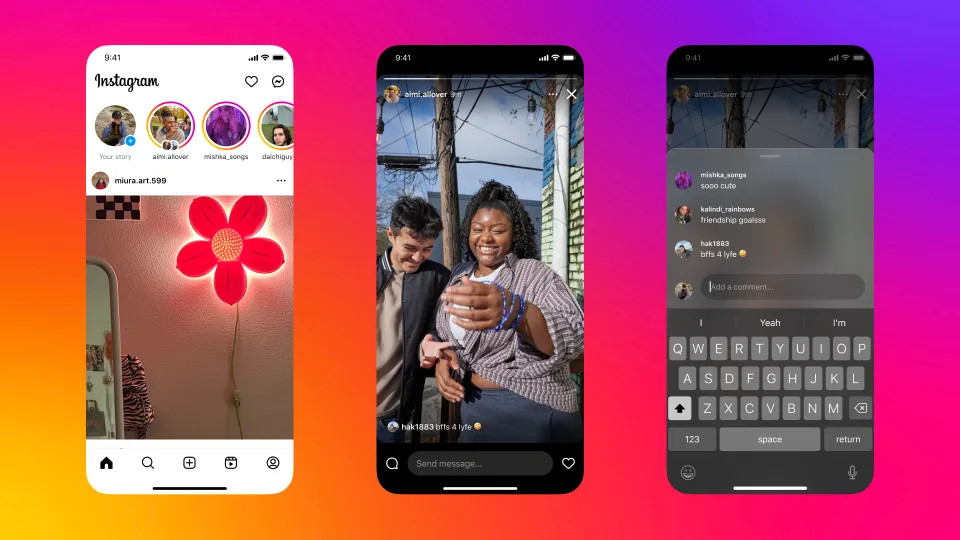 Instagram Hikayelerine geçici yorum yapma özelliği