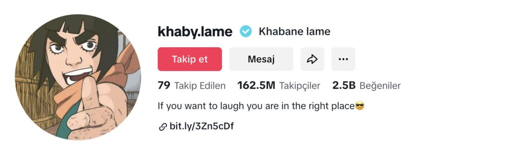 Khaby Lame Tiktok Hesabı