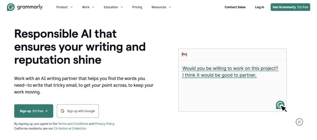 grammarly yapay zeka makale aracı
