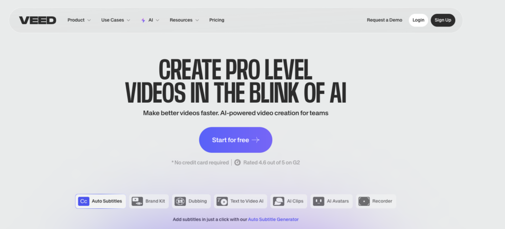 Veed.io Tarayıcı Üzerinden Güçlü ve Hızlı Video Düzenleme