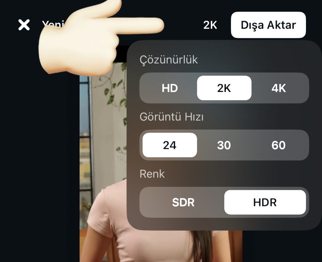 Instagram Edits Çözünürlük Ayarları