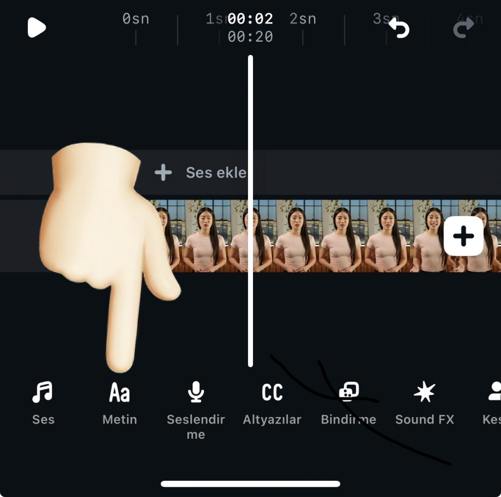 Instagram Edits Metin Ekleme