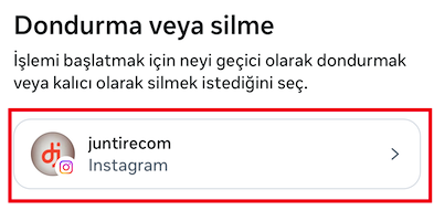 Hesap Sahipliği ve Kontrolü Seçimi