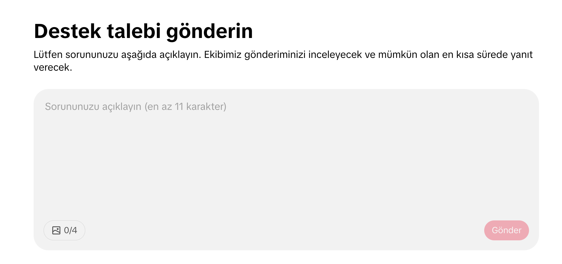 Tiktok Hesap Güvenliği için SOrnu Bildirme