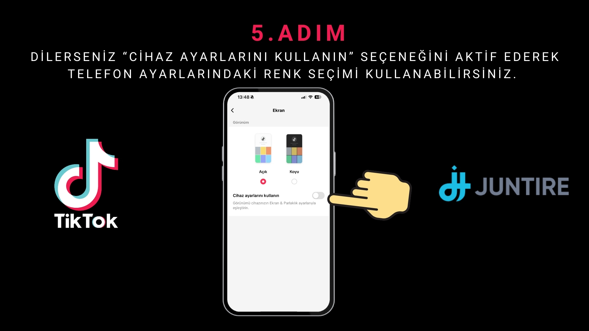 Tiktok Uygulama Rengi Nasıl Değiştirilir?