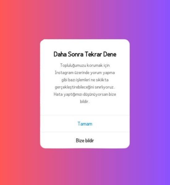 Instagram Yorum Engeli Ne Anlama Gelir?