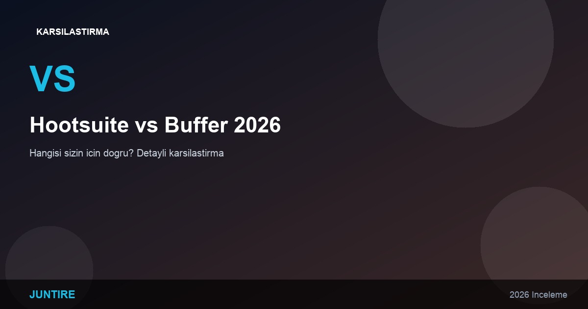 Hootsuite vs Buffer 2026: Hangisi Sizin İçin Doğru?
