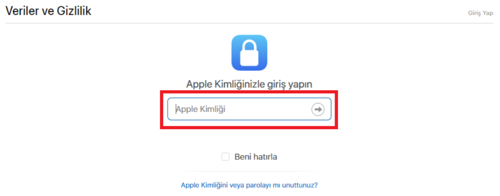 icloud hesap silme
