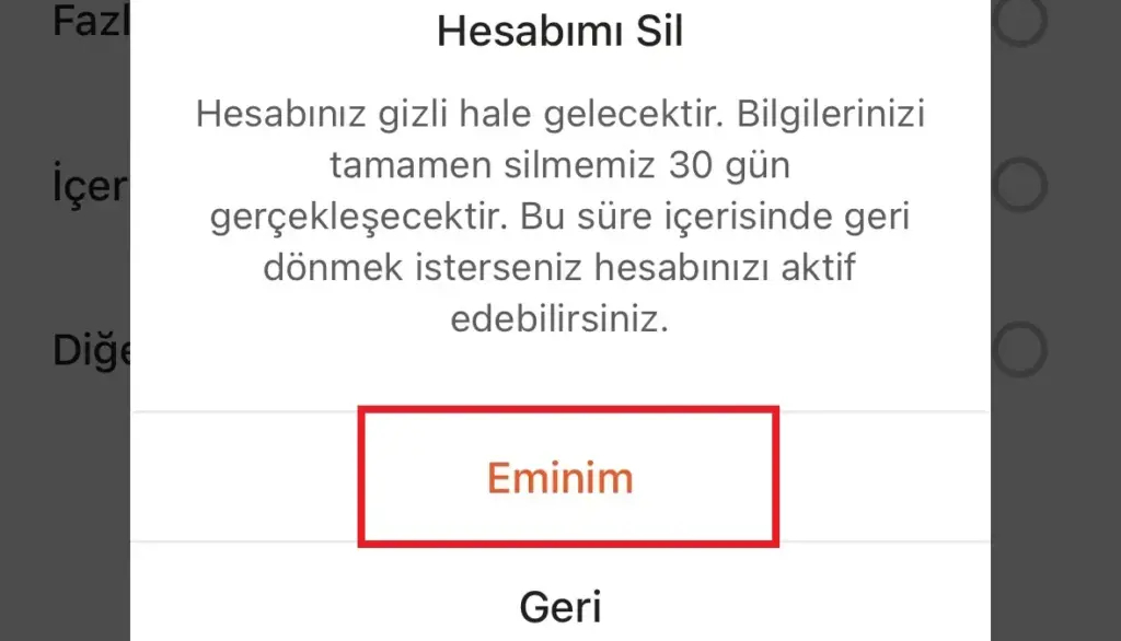 kwai hesap silme